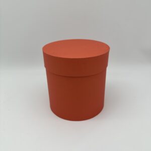 Коробки круглые матовые 16*16см, красный
