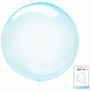 К 18 Сфера 3D Голубой с клапаном в упаковке / 1 шт /, Воздушный шар (Китай)