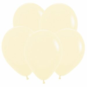 S Пастель Матовый 12 Нежно-желтый / Yellow / 100 шт. /, Латексный шар