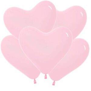 S Сердца 12 Розовый / Bubble Gum Pink / 50 шт. /, Латексный шар