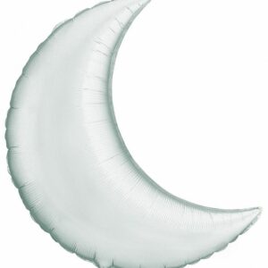 И 36 Полумесяц Серебро / Crescent Moon / 1 шт /, Фольгированный шар