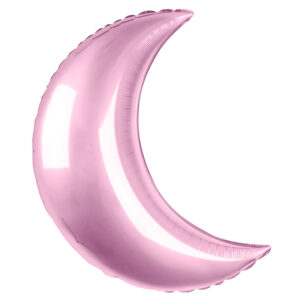 И 36 Полумесяц розовый / Crescent Moon / 1 шт /, Фольгированный шар