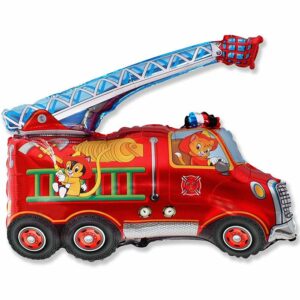 И 31 Пожарная машина / Fire Truck / 1 шт /, Фольгированный шар