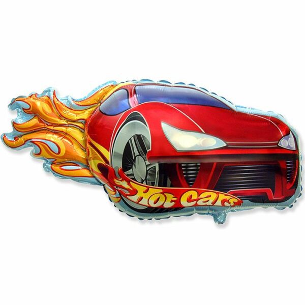 И 31 Гонка (красная) / Hot Car red / 1 шт /, Фольгированный шар