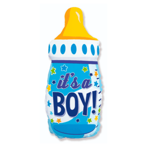 И 31 Бутылочка для мальчика / Bottle It's a boy / 1 шт /, Фольгированный шар