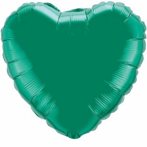 И 18 СердцеЗеленый / Heart Green / 1 шт /, Фольгированный шар