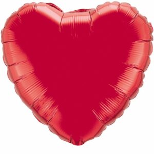 И 18 Сердце Красный / Heart Red / 1 шт /, Фольгированный шар