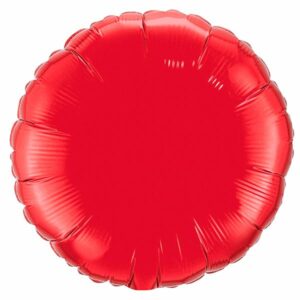 И 18 Круг Красный / Rnd Red / 1 шт /, Фольгированный шар