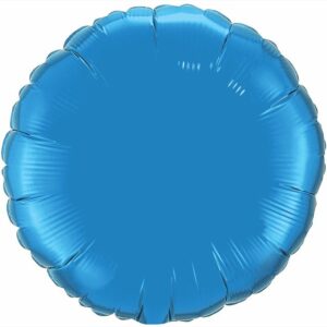 И 18 Круг Синий / Rnd Blue / 1 шт /, Фольгированный шар
