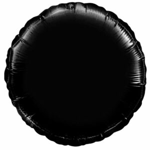 И 18 Круг Чёрный / Rnd Black / 1 шт /, Фольгированный шар