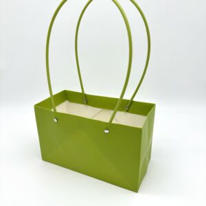 Набор сумок с ламинацией (картон), 22*10,5*Н13,5, 10шт, оливковый