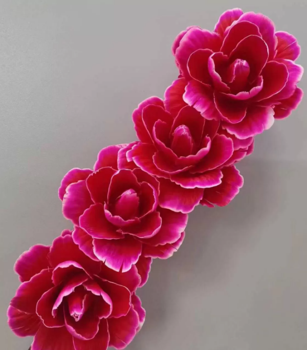 "Пионы Asia" ручной работы, длина 50-60 см, 4 шт/упак., ярко-розовый