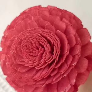 "Деревянный цветок мини Сола" ручной работы, длина 50-60 см, раз.цветка: 8 см, 1 шт/упак., яр.роз