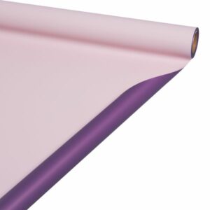 Матовая Плёнка, двухсторонняя "Нужна и Точка", 58см*10m, цв. ярко-сиреневый/розовый