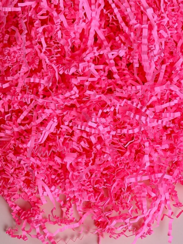 Наполнитель флористический бумажный 100г неон - розовый