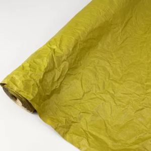 Флористическая крафт бумага жатая однотонная, 60 см x 5 м, фисташка