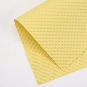 Упаковочная бумага Новая тисненая, 53х53 см,10 лист/упак, желтый