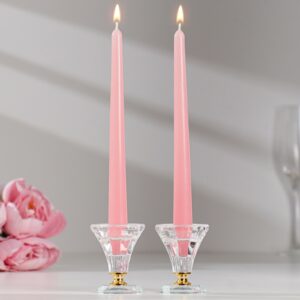 Набор свечей античных, 2,3х 24,5 см, 5 ч, 55 г, 2 штуки, розовый
