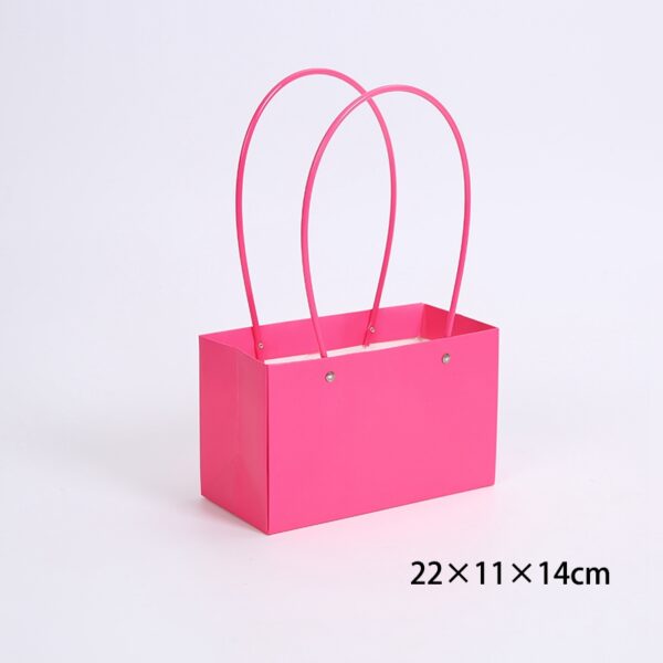 Набор сумок с ламинацией (картон), 22*11*Н14, 10шт, фуксия, MKNST