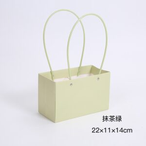 Набор сумок с ламинацией (картон), 22*11*Н14, 10шт, светло-зеленый, MKNST