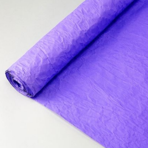 Флористическая крафт бумага жатая двухсторонняя, 70 см x 5 м, ярко-фиолетовый