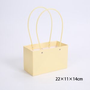 Набор сумок с ламинацией (картон), 22*11*Н14, 10шт, кремовый, MKNST