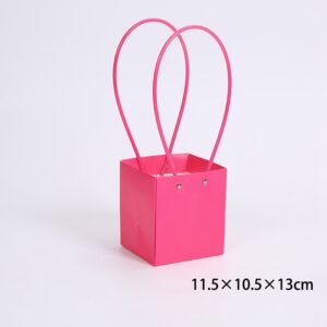 Набор сумок с ламинацией (картон), 11,5*10,5*Н13, 10шт, фуксия, MKNST
