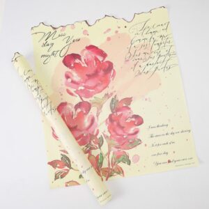 Упаковочная бумага "История любви", 50см*58 см, 15 листов/упак., с принтом 1