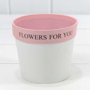 Коробка "Ваза для цветов" 10,5*12 "Flowers For You" Белый 1/10 1/120