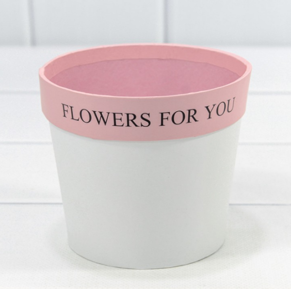 Коробка "Ваза для цветов" 10,5*12 "Flowers For You" Белый 1/10 1/120