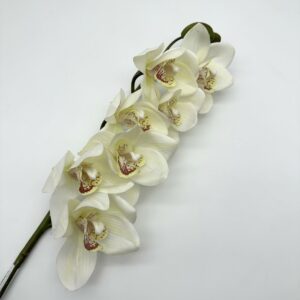 Иск. Орхидея из силикона, белый