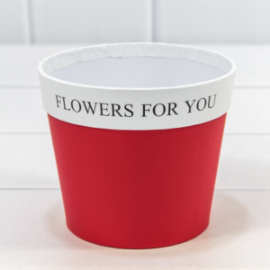 Коробка "Ваза для цветов" 10,5*12 "Flowers For You" Красный 1/10 1/120