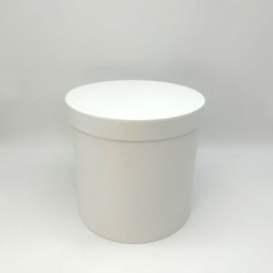Коробка тубус 24/24см, крышка 3см, 1шт, белый