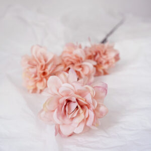 Розы Амандин Шанель искусственные, 4 бутона, Розовый, 87 см / 1 шт / (Китай)