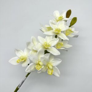 Иск. Орхидея цимбидиум белый