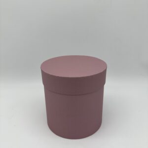 Коробки круглые матовые 16*16см, пыльная роза