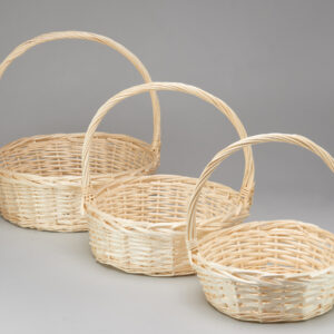 Корзины из ивы 45*15*45, 38*14*40, 32*12*35, 3шт, S. круг, натуральный