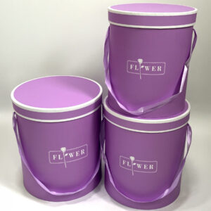 Набор коробок 24,5x28 см, 23x26 см, 21x24 см, 3 шт., сиреневый