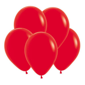S Пастель 12 Красный / Red / 50 шт. /, Латексный шар (Колумбия)