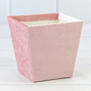 Коробка "Ваза для цветов" 11*11*8 "Бархат" Розовый