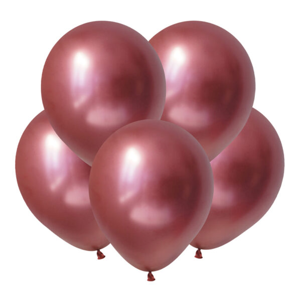 KL Металл 12 Зеркальные шары Розовый / Mirror Pink / 50 шт./, Латексный шар (Китай)