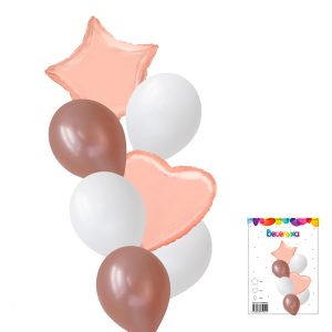 Набор шаров "Пудра" 7 в 1 / 7 воздушных шаров / 1 набор /