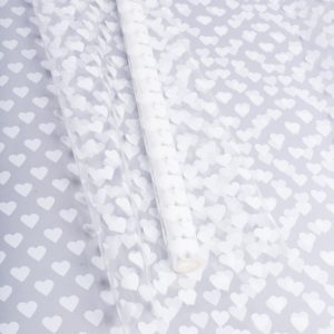 Пленка цветная Сердца15 70см белый