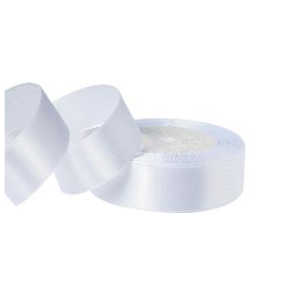 Набор 10 штук Лента атласная, 25мм*25ярд. белый