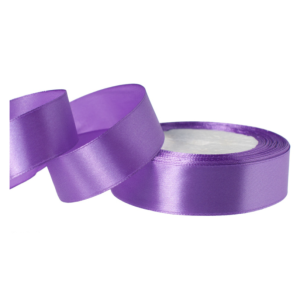Набор 10 штук Лента атласная, 25мм*25ярд. ярко-сиреневый