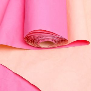 Бумага Эколюкс двухцветная розовый/крем 68см * 5 м ± 5%