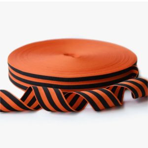 Лента Георгиевская репсовая 35мм*100м