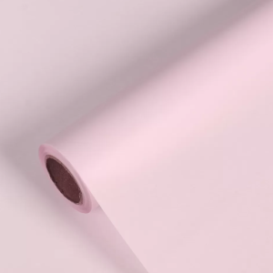 Упак. материал флористическая пленка "Vogue" 50 мкр, 60 см х 10м, светло-розовый