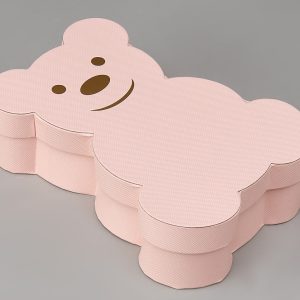 Коробка с крышкой "Мишка" 18,3x13x5 см, св.розовый