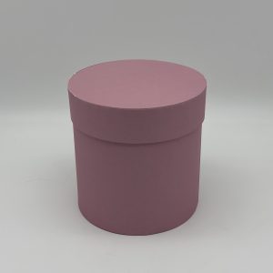 Коробки круглые матовые 20*20см, тускло-амарантно-розовый